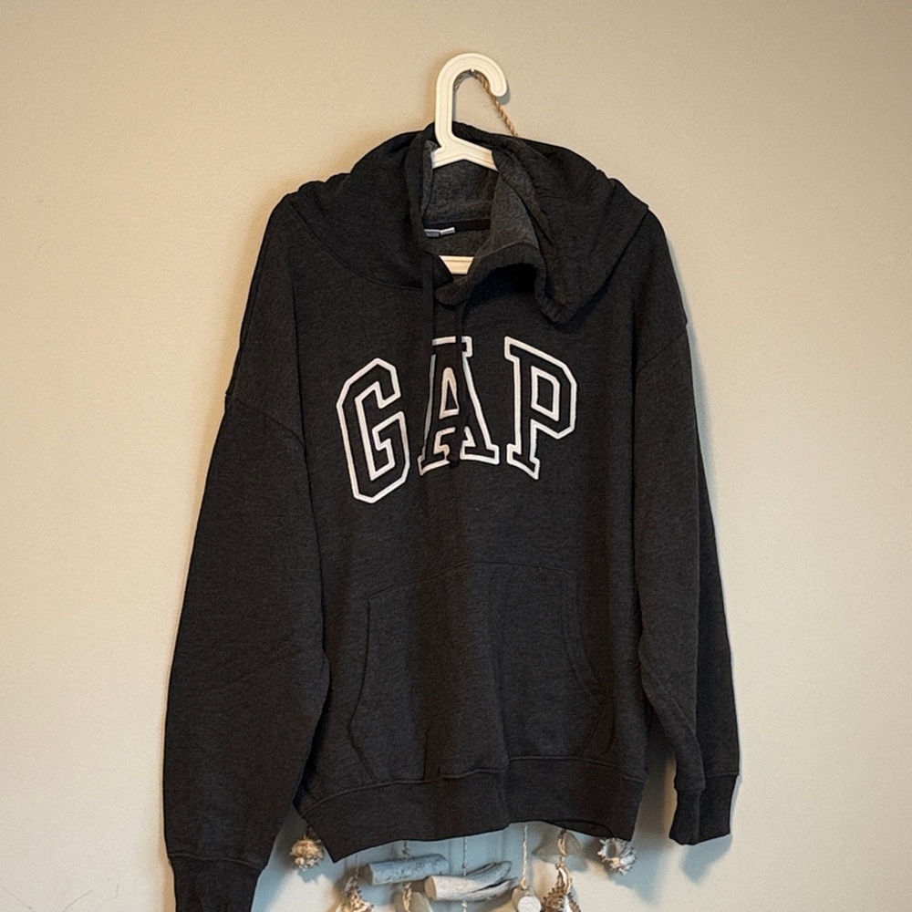 GAP Dark Gray Hoodie Sweater